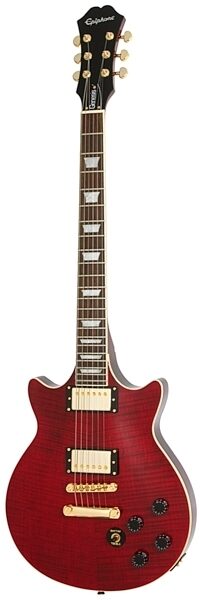 Epiphone Limited Edition Genesis Deluxe PRO Electric Guitar, Black Cherry