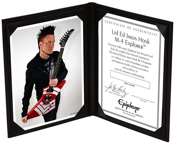 Epiphone Limited Edition Jason Hook M4 Explorer Electric Guitar (with Gig Bag), View