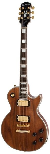Epiphone Limited Edition Les Paul Custom Koa Electric Guitar, Natural