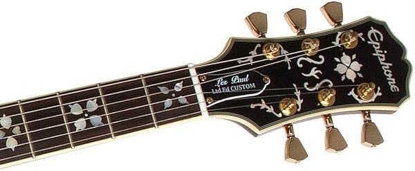 Epiphone Limited Edition Lee Malia Les Paul Custom Artisan Electric Guitar, Headstock