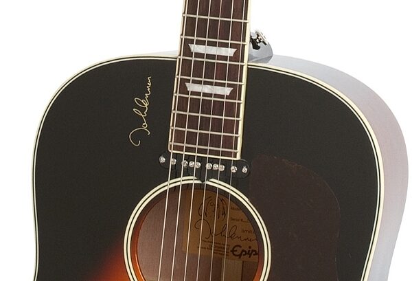 Epiphone EJ-160E John Lennon Dreadnought Acoustic-Electric Guitar, Vintage Cherry Neck