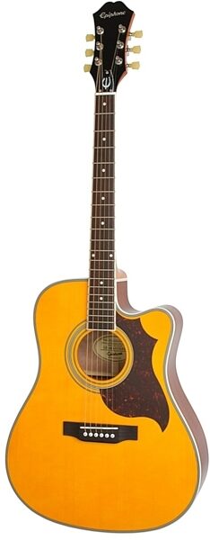 Epiphone FT-350SCE Acoustic-Electric Guitar, Antique Natural
