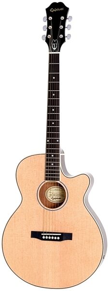 Epiphone PR-4E Acoustic-Electric Guitar Player Package, Natural, View 6