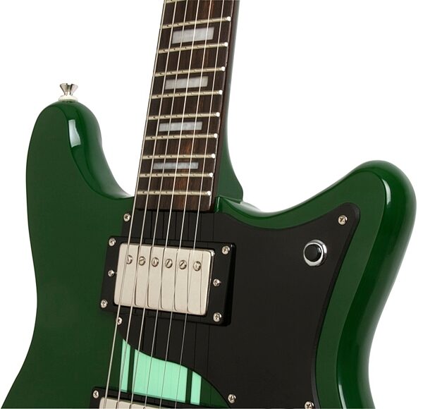 Epiphone Limited Edition Wilshire Phant-O-Matic Electric Guitar (with Gig Bag), Emerald Green Neck