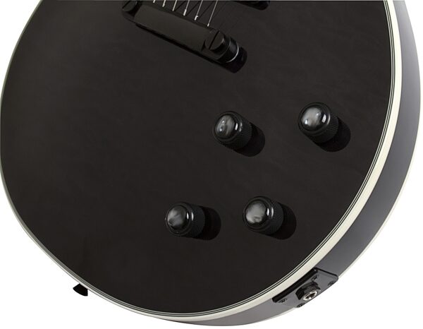 Epiphone Prophecy Les Paul Custom Plus EX Electric Guitar with Case, Midnight Ebony Controls