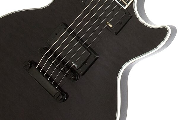 Epiphone Prophecy Les Paul Custom Plus EX Electric Guitar with Case, Midnight Ebony Bridge