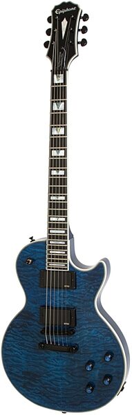 Epiphone Prophecy Les Paul Custom Plus EX Electric Guitar with Case, Midnight Sapphire