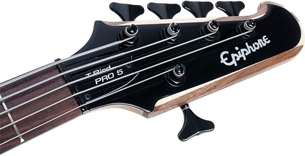 Epiphone Thunderbird Pro-V Electric Bass, Natural Oil Satin - Headstock