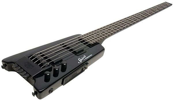 Steinberger XT-25 Standard Electric Bass, 5-String (with Gig Bag), Black Angle
