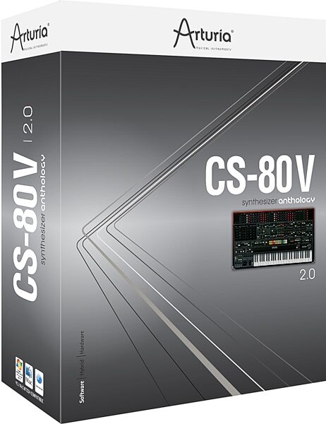 Arturia CS80V CS 80 Emulator VSTi (Macintosh and Windows), Box - Front