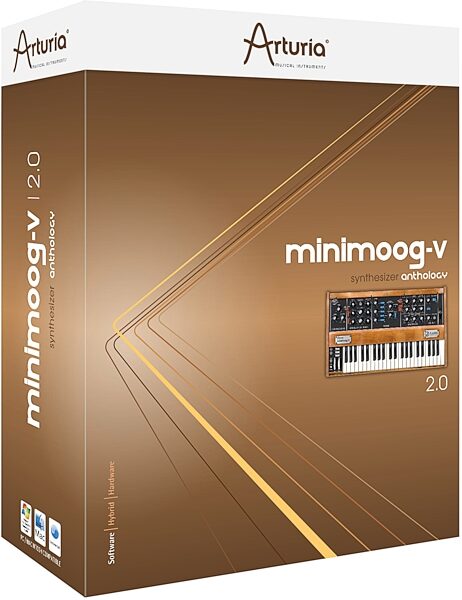 Arturia Minimoog V Software Synth (Macintosh and Windows), Box - Front