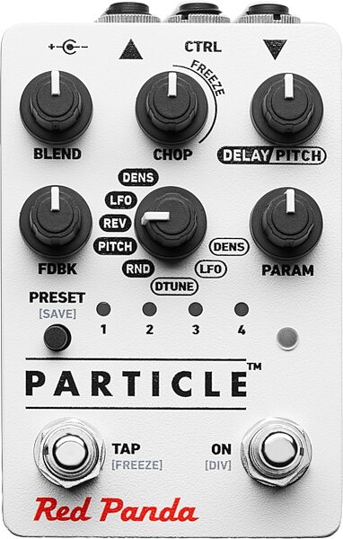 Red Panda Particle 2 Granular Delay Pitch-Shift Pedal, Action Position Back