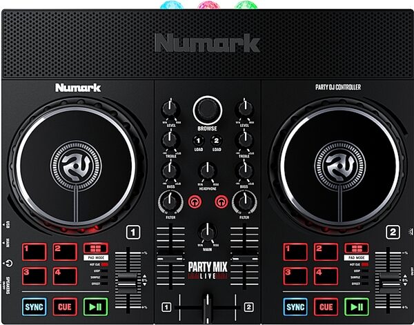 Numark Party Mix Live DJ Controller with Lights, New, Main