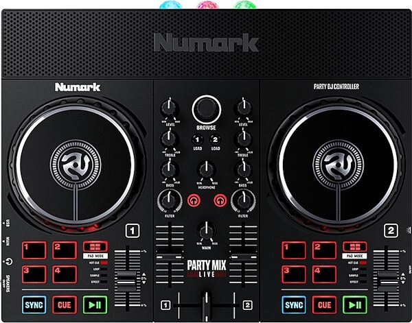 Numark Party Mix Live DJ Controller with Lights, New, Main