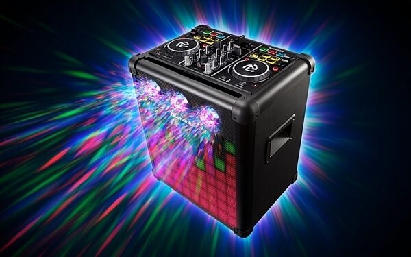 Numark Party Mix Pro DJ Controller with Built-in Light Show and Portable Speaker, Main