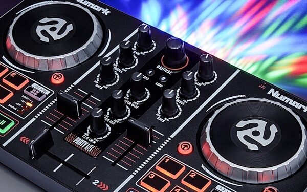 Numark Party Mix DJ Controller with Light Show, View 3