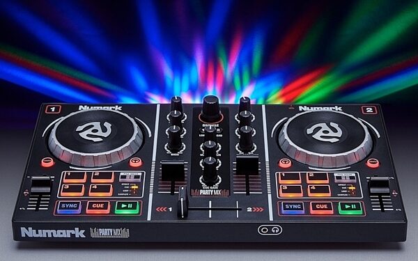 Numark Party Mix DJ Controller with Light Show, View 4
