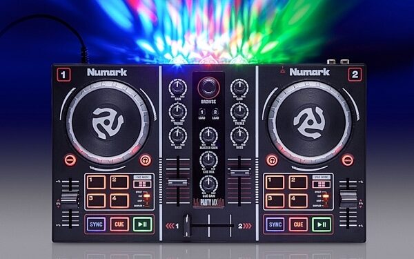 Numark Party Mix DJ Controller with Light Show, View 5