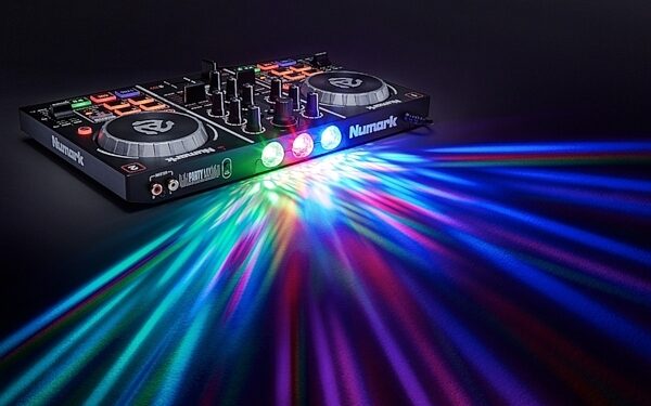 Numark Party Mix DJ Controller with Light Show, View 8