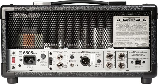 Peavey 6505 MH Mini Guitar Amplifier Head (20 Watts), New, Action Position Back