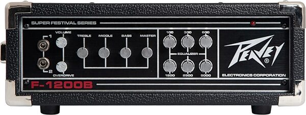 Peavey F-1200B Super Festival Bass Amplifier Head (1200 Watts), New, Action Position Back