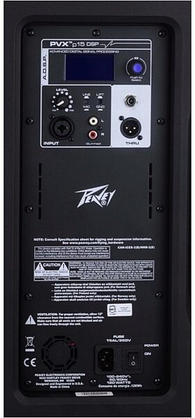 Peavey PVXp 15 DSP 2-Way Powered Loudspeaker (830 Watts, 1x15"), Alt