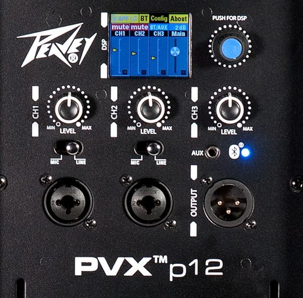 Peavey PVXp 12 Bluetooth Powered Speaker (980 Watts, 1x12"), New, Action Position Back