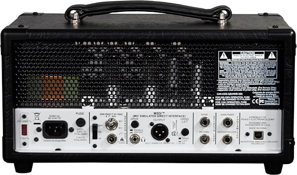 Peavey Invective.MH Guitar Amplifier Head (20 Watts), New, Main Back