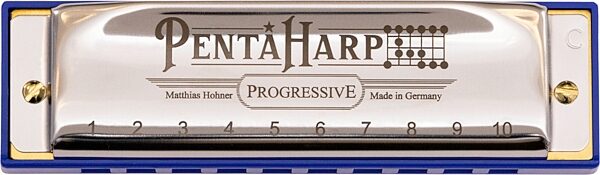 Hohner Pentaharp Harmonica, Key of A Minor, Action Position Back