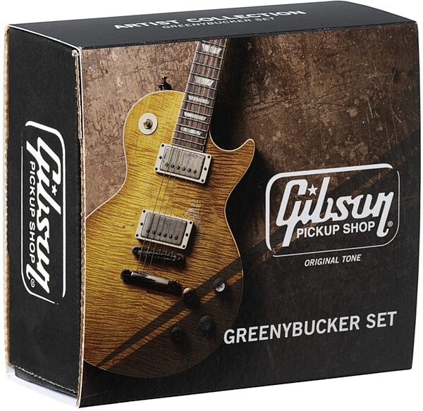 Gibson Greenybucker Electric Guitar Pickup Set, Nickel, Action Position Front