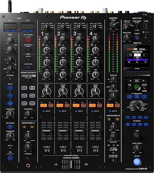 Pioneer DJ DJM-A9 DJ Mixer, New, Action Position Back