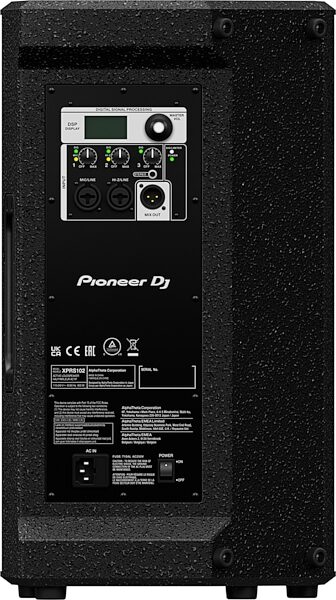 Pioneer DJ XPRS102 Powered Speaker, New, Rear