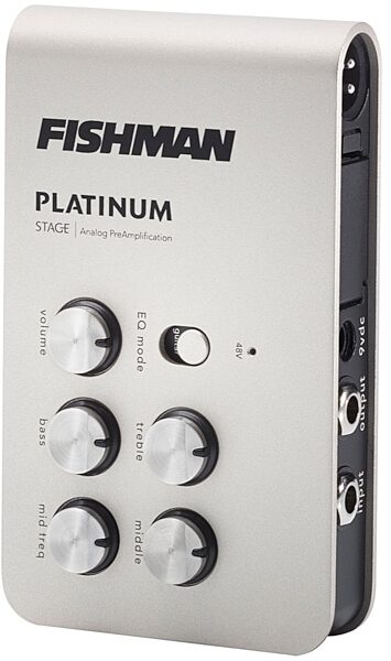 Fishman Platinum Stage EQ Analog Preamp Pedal, New, Left