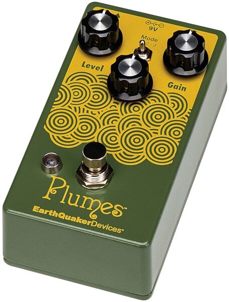 EarthQuaker Devices Plumes Overdrive Pedal, New, Angle2