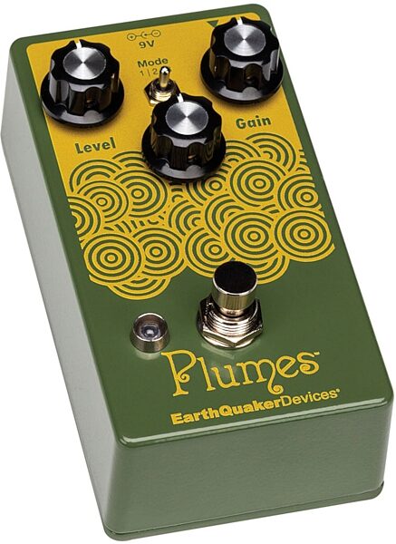 EarthQuaker Devices Plumes Overdrive Pedal, New, Angle1