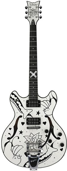 Schecter Porl Thompson Corsair Electric Guitar, Tattoo
