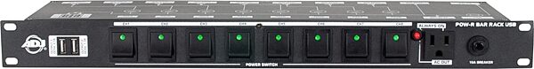 ADJ POW-R Bar RACK USB Rackmount Power Supply, New, Action Position Back
