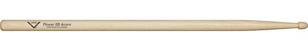 Vater Power Hickory Acorn Drumsticks, 5B, Wood Tip, Pair, Action Position Back