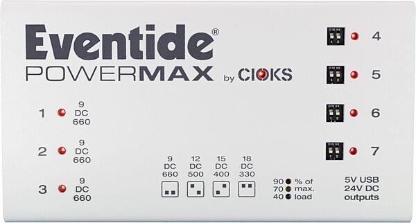 Eventide PowerMAX V2 Pedalboard Power Supply with USB, New, Action Position Back
