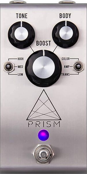 Jackson Audio Prism EQ and Boost Pedal, Silver, Action Position Back