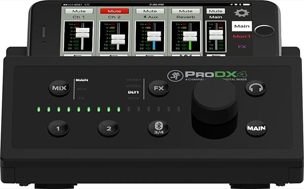 Mackie ProDX4 Wireless Digital Mixer, 4-Channel, Front