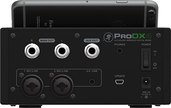 Mackie ProDX4 Wireless Digital Mixer, 4-Channel, Rear