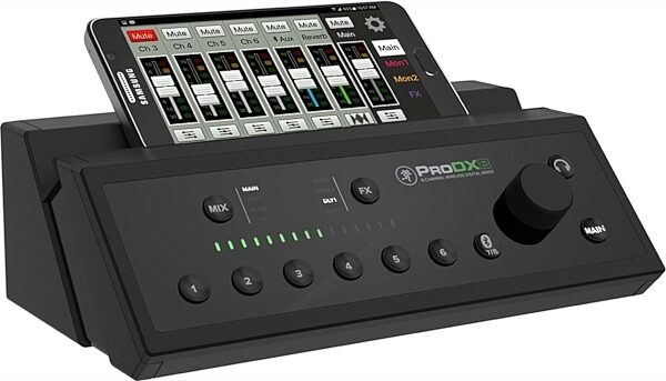 Mackie ProDX8 Wireless Digital Mixer, 8-Channel, Angle Right