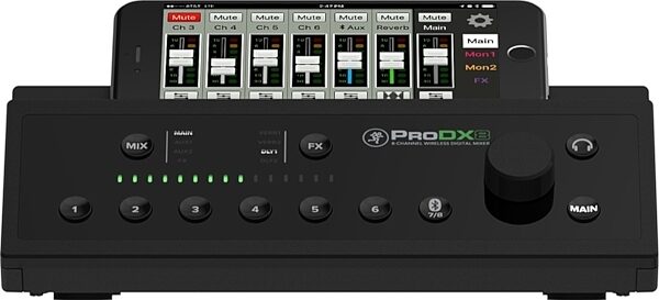 Mackie ProDX8 Wireless Digital Mixer, 8-Channel, Front 2