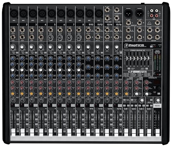 Mackie ProFX16 Effects Mixer with USB (16-Channel), Main