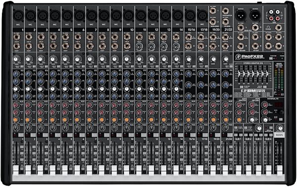 Mackie ProFX22 Effects Mixer with USB (22-Channel), Main