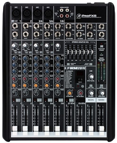Mackie ProFX8 8-Channel USB Compact Mixer with Effects, Main