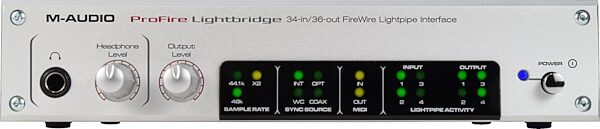M-Audio ProFire Lightbridge FireWire/Lightpipe Interface, Front