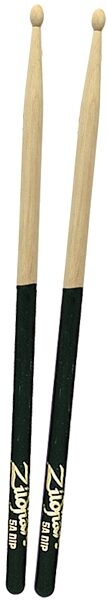 Zildjian Dip Series 5A Drumsticks, Black, Nylon Tip, 3 Pairs with Zildjian Drumstick Bag, Main
