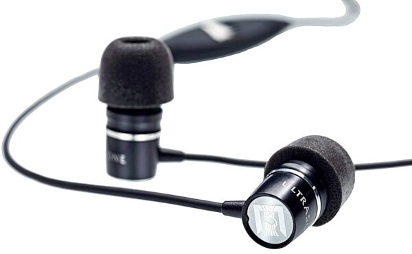 Ultrasone PYCO Aluminum High Performance In-Ear Headphones, Black Front